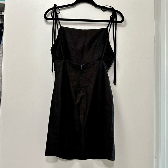 REF Linen Flora Dress, Black - Picture 7 of 12